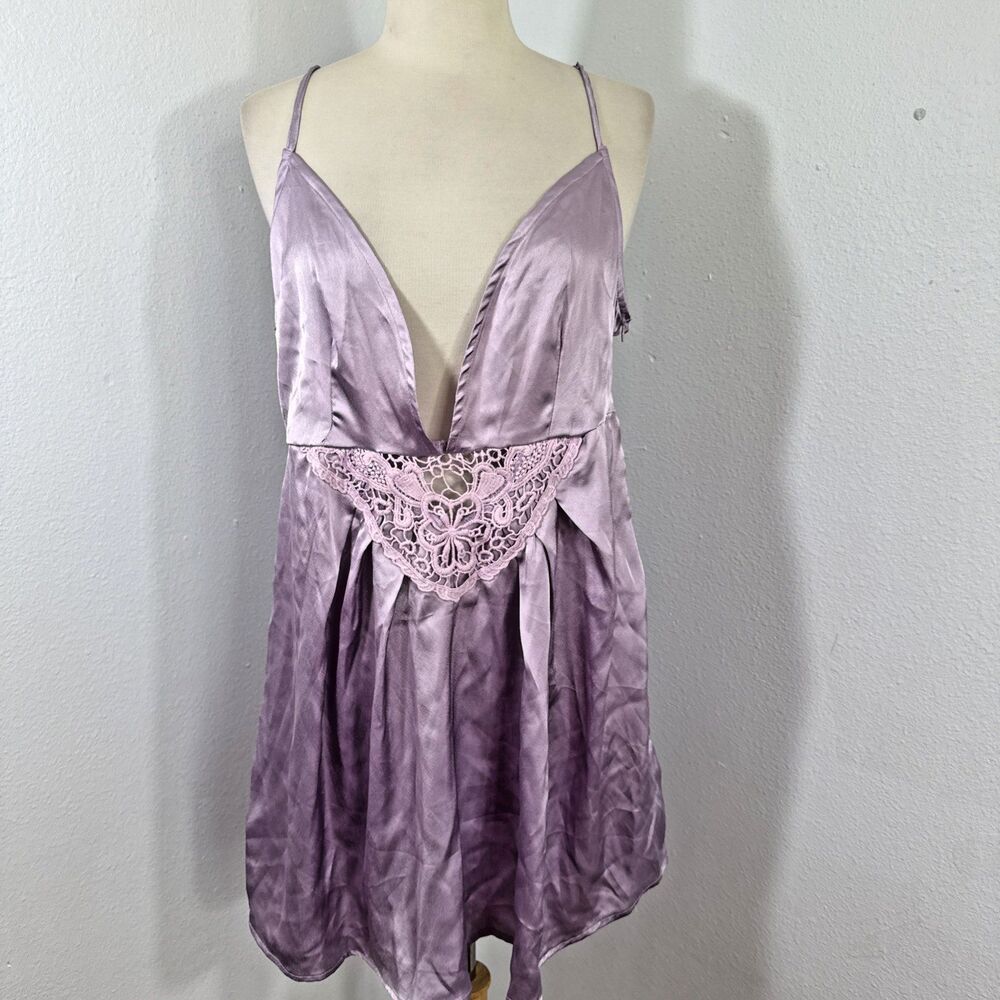 Nasty Gal Slip Dress Womens 10 Lilac Sabrina Carpenter 90s Y2K